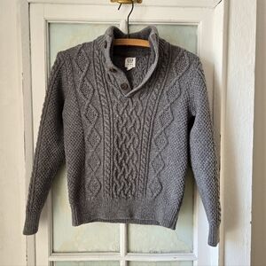GAP Kids Gray Cable Knit Sweater XXL
